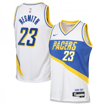 Dres Indiana Pacers Aaron Nesmith Nike 2025-26 City Edition Bijela Swingman